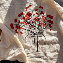 Load image into Gallery viewer, Winterberry Flour Sack Dish Towel