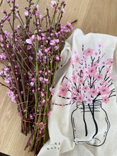 Load image into Gallery viewer, Cherry Blossom Flour Sack Dish Towel
