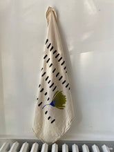 Load image into Gallery viewer, Green Flower Flour Sack Dish Towel