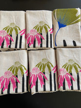 Load image into Gallery viewer, Coneflower Flour Sack Dish Towel
