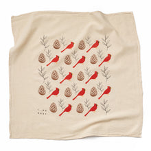 Load image into Gallery viewer, Happy Cardinal Flour Sack Dish Towel