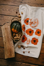 Load image into Gallery viewer, Poppy Flower Flour Sack Dish Towel