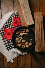 Load image into Gallery viewer, Red Lily Flour Sack Dish Towel