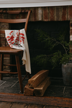 Load image into Gallery viewer, Winterberry Flour Sack Dish Towel