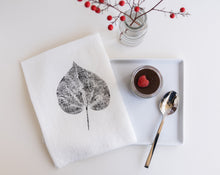 Load image into Gallery viewer, Redbud Leaf Linen Napkin in White (Set of 4)