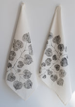 Load image into Gallery viewer, Unbleached 100% Cotton Redbud Leaf Tea Towel in Natural
