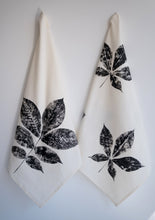 Load image into Gallery viewer, Unbleached 100% Cotton Hickory Leaf Tea Towel in Natural