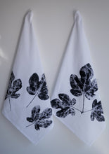 Load image into Gallery viewer, Heavyweight 100% Cotton Fig tree Towel in White