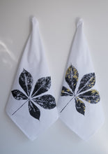 Load image into Gallery viewer, Heavyweight 100% Cotton Creeper Leaf Tea Towel in White