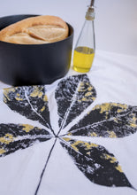 Load image into Gallery viewer, Heavyweight 100% Cotton Creeper Leaf Tea Towel in White