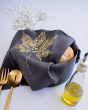 Load image into Gallery viewer, Charcoal Linen Tea Towel