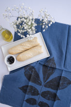 Load image into Gallery viewer, Navy Blue Linen Tea Towel