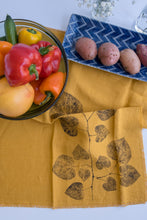 Load image into Gallery viewer, Mustard Linen Tea Towel