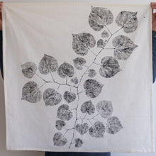 Load image into Gallery viewer, Unbleached 100% Cotton Redbud Leaf Tea Towel in Natural