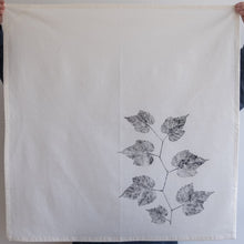 Load image into Gallery viewer, Unbleached Cotton Wild Grape Leaf Tea Towel in Natural
