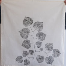 Load image into Gallery viewer, Unbleached 100% Cotton Redbud Leaf Tea Towel in Natural