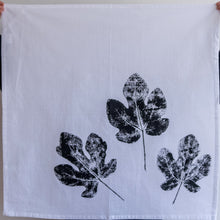 Load image into Gallery viewer, Heavyweight 100% Cotton Fig tree Towel in White