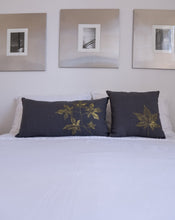 Load image into Gallery viewer, Linen Sweetgum Pillow in Charcoal