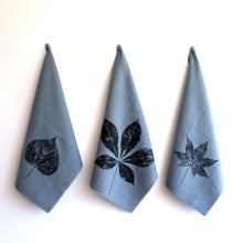 Load image into Gallery viewer, Lagoon Blue Linen Tea Towel