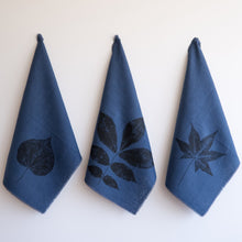 Load image into Gallery viewer, Navy Blue Linen Tea Towel