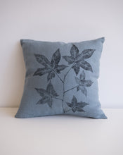 Load image into Gallery viewer, Linen Sweetgum Pillow in Lagoon Blue
