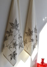 Load image into Gallery viewer, Unbleached 100% Cotton Sweetgum Leaf Tea Towel in Natural