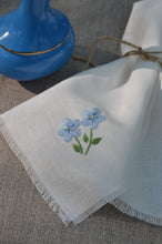Load image into Gallery viewer, Garden Embroidered Linen Cocktail Napkins