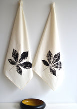 Load image into Gallery viewer, Unbleached 100% Cotton Creeper Leaf Tea Towel in Natural