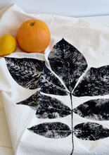 Load image into Gallery viewer, Unbleached 100% Cotton Hickory Leaf Tea Towel in Natural