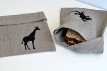 Load image into Gallery viewer, Linen Sade Sandwich & Snack Bags