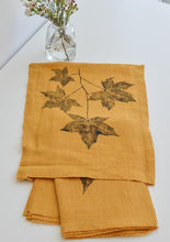 Load image into Gallery viewer, Sweetgum Leaf Linen Tea Towel (Set of 2 w/bag)