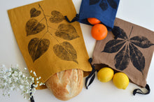 Load image into Gallery viewer, Linen Multi-Use String Bags in Mustard