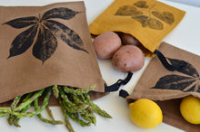 Load image into Gallery viewer, Linen Multi-Use String Bags in Ginger