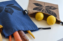 Load image into Gallery viewer, Linen Creeper Multi-Use String Bags in Navy Blue