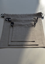 Load image into Gallery viewer, Linen Multi-Use String Bags in Natural