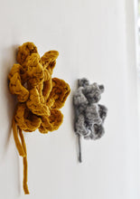 Load image into Gallery viewer, Large Crocheted Flowers with Recycled Cotton T-shirt yarn
