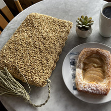 Load image into Gallery viewer, Almond Blossom Clutch with Tassel