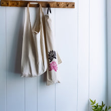 Load image into Gallery viewer, 100% Cotton Lotus Baguette Bag