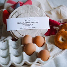 Load image into Gallery viewer, Reusable 100% Cotton Bowl Covers - Block Printed - Small Set of 3