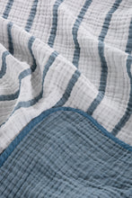 Load image into Gallery viewer, 4 Layer Muslin Blanket in Navy