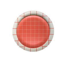 Load image into Gallery viewer, 8" Red grid Bamboo Side Plate - Set of 4