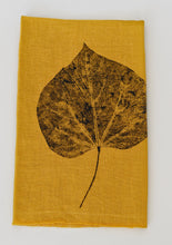 Load image into Gallery viewer, Mustard Linen Tea Towel