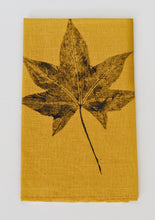 Load image into Gallery viewer, Mustard Linen Tea Towel