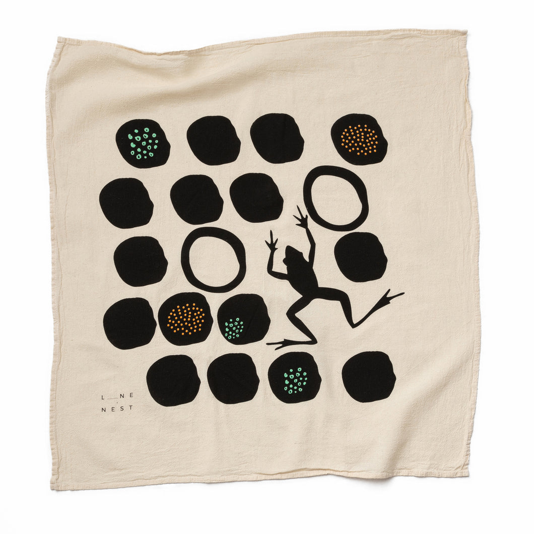 Frog Flour Sack Dish Towel