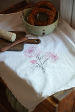 Load image into Gallery viewer, Dahlia Embroidered Flour Sack Dish Towel
