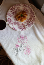 Load image into Gallery viewer, Dahlia Embroidered Flour Sack Dish Towel
