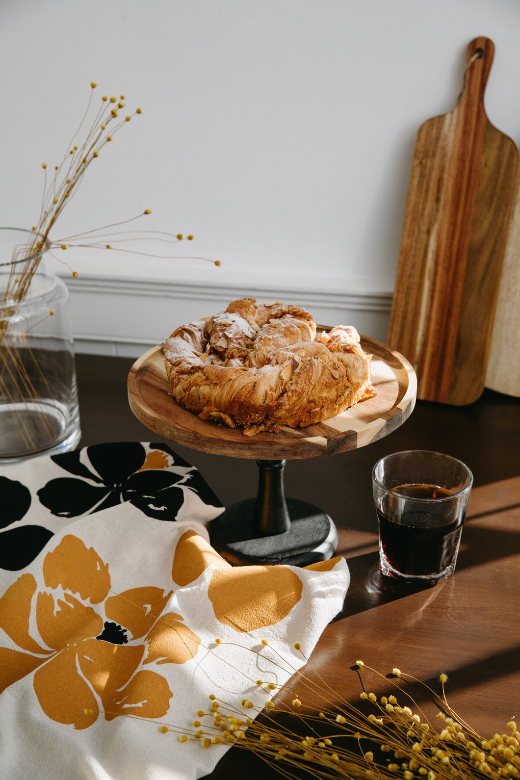 Peony Flour Sack Dish Towel