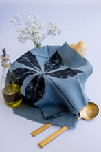 Load image into Gallery viewer, Lagoon Blue Linen Tea Towel
