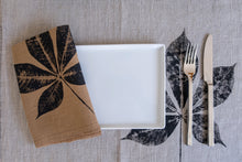 Load image into Gallery viewer, Linen Creeper Leaf Placemat in Natural - Set of 4 with bag
