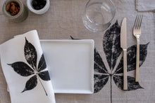 Load image into Gallery viewer, Linen Creeper Leaf Placemat in Natural - Set of 4 with bag
